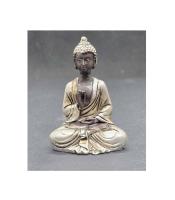 Buddhafigur klein Silberfarbig